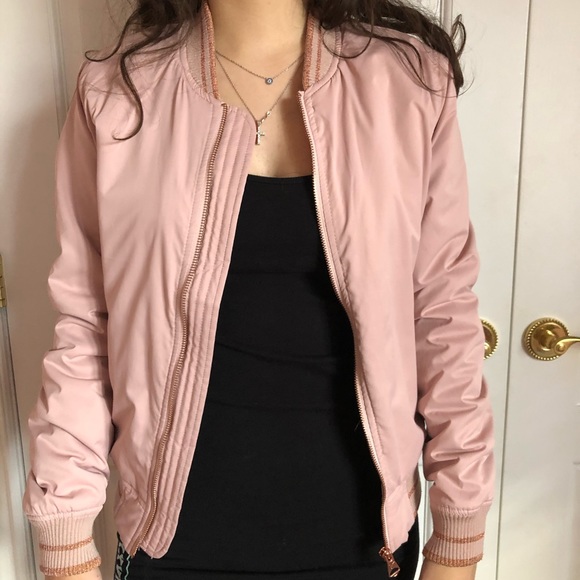 pink AMERICAN EAGLE bomber jacket - Picture 1 of 1
